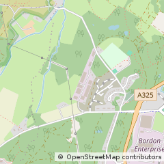 Map of Bordon, Hampshire
