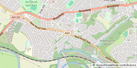 Map of Leeds, West Yorkshire