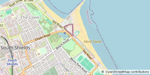 Map of South Shields