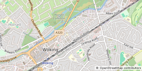 Map of Woking