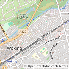 Map of Woking