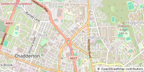 Map of Oldham