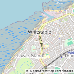 Map of Whitstable, Kent