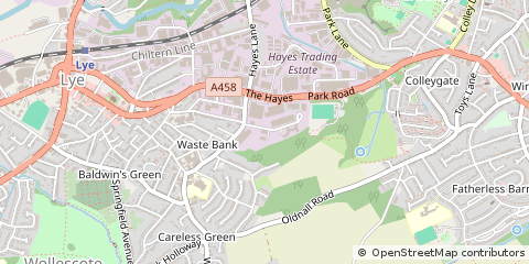 Map of Stourbridge, West Midlands
