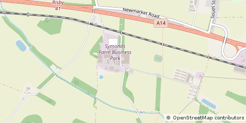 Map of Bury ST Edmunds, Suffolk