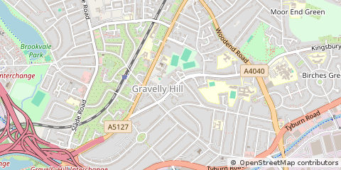 Map of Erdington, Birmingham