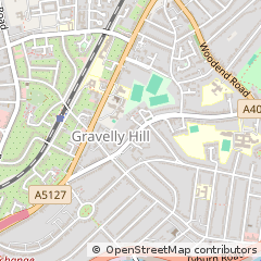 Map of Erdington, Birmingham