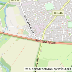 Map of Alresford, Hampshire