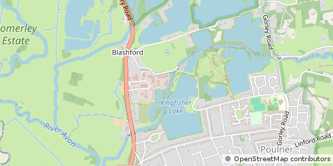 Map of Ringwood, Hampshire