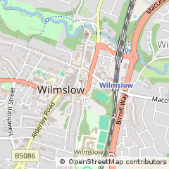 Map of Wilmslow, Cheshire