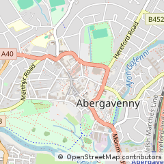 Map of Abergavenny