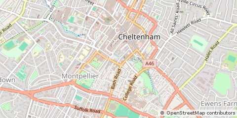Map of Cheltenham
