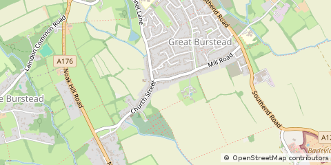 Map of Billericay, Essex