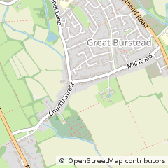 Map of Billericay, Essex
