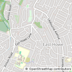 Map of Bournemouth, Hampshire,England