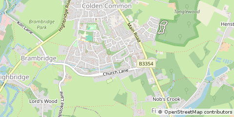 Map of Winchester, Hampshire
