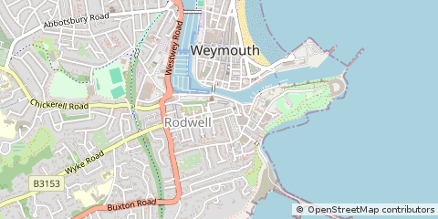 Map of Weymouth, Dorset