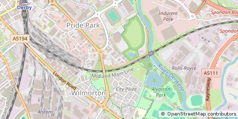 Map of Derby