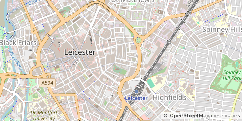 Map of Leicester