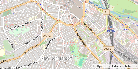 Map of Derby