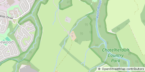 Map of Hamilton, Lanarkshire