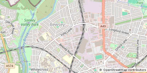 Map of Warrington