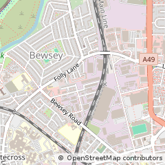 Map of Warrington