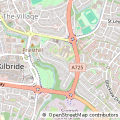Map of Glasgow, South Lanarkshire