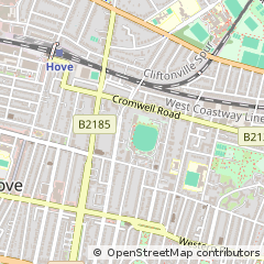 Map of Hove, East Sussex