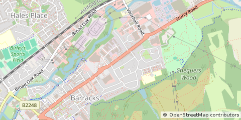 Map of Canterbury