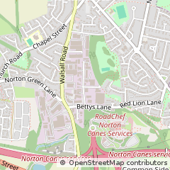 Map of Cannock, Staffordshire