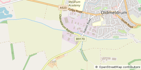 Map of Inverurie, Aberdeenshire