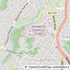 Map of ST Leonards on SEA, East Sussex