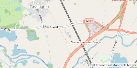 Map of Cossington