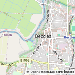 Map of Beccles, Suffolk