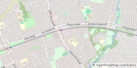 Map of Ruislip, Middlesex