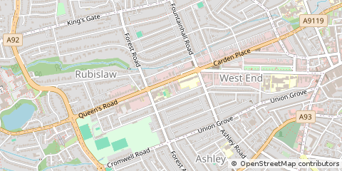 Map of Aberdeen