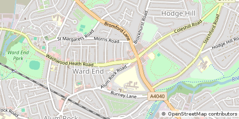Map of Birmingham, West Midlands