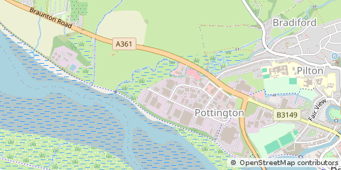 Map of Barnstaple, Devon