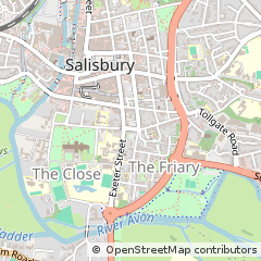 Map of Salisbury, Wiltshire