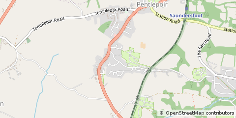 Map of Saundersfoot
