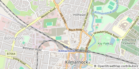 Map of Kilmarnock, Ayrshire