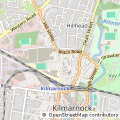 Map of Kilmarnock, Ayrshire