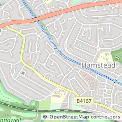 Map of Birmingham, West Midlands