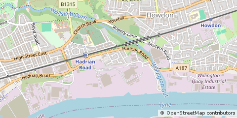 Map of Wallsend