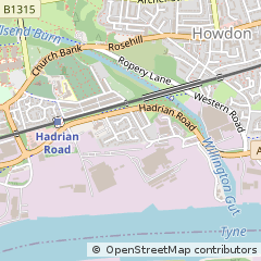 Map of Wallsend