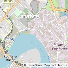 Map of Rochester Kent, Kent