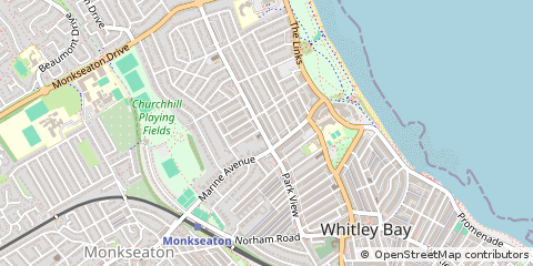 Map of Whitley BAY