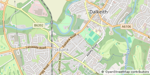 Map of Dalkeith