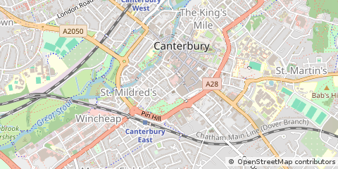 Map of Canterbury